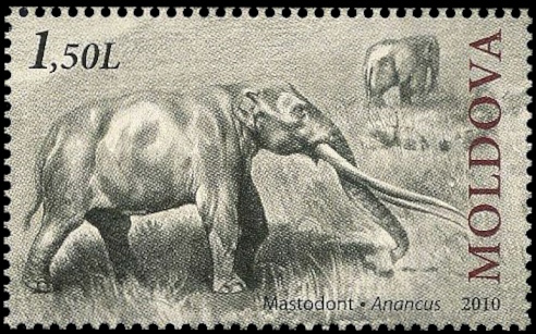 Anancus arvernensis on stamp of Moldova 2010