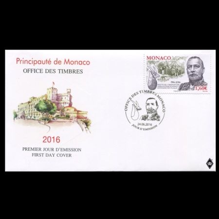 CENTENARY OF EXCAVATIONS AT EXOTIC GARDEN CAVE on FDC of Monaco 2016