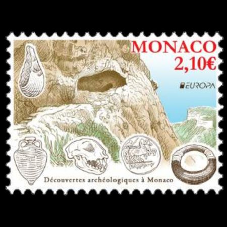 National Archaeological Discoveries on stamp of Monaco 2025