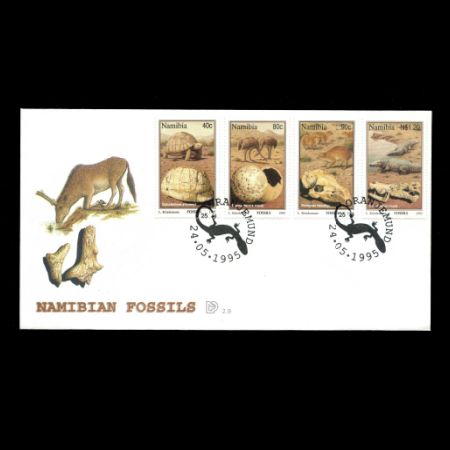 Fossils on FDC of Namibia 1995