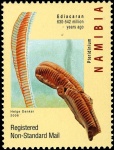 Pteridinium on stamp of Namibia 2008