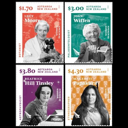 Women in Science on stamps of New Zealand 2022