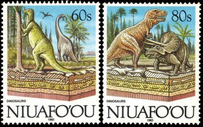 Dinosaurs on stamps of Niuafo'ou Island 1993
