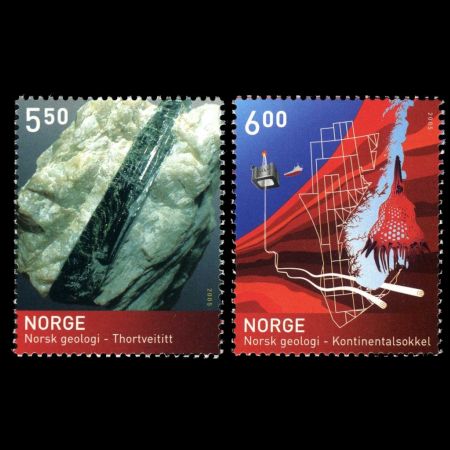 Centenary of Geological Society of Norway on stamp from 2005