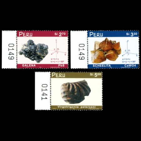 Geology stamps of Peru 1999