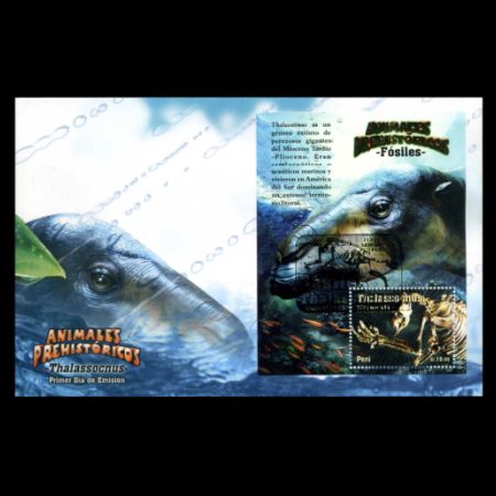 Prehistorical animals Thalassocnus of Peru on FDC First Day Cover from 2010