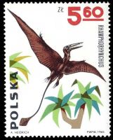 RHAMPHORHYNCHUS on stamp of Poland 1965