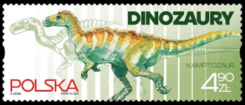 Camptosaurus on stamps of Poland 2025 Camptosaurus on stamps of Poland 2025