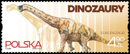 Europasaurus on stamps of Poland 2025 Europasaurus on stamps of Poland 2025