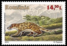 Kogaionon ungureanui on stamp of Romania 2016