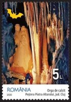 Cave on Speleology stamps of Romania 2020