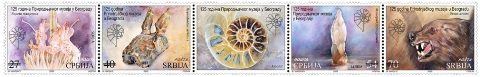 125th anniversary of the Natural History Museum in Belgrade stamp of Serbia 2020