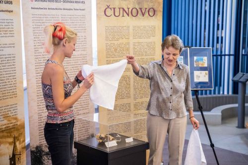 Presentation of Important Fossils from Slovakia stamps in  Museum of the Culture of Croats in Slovakia, on September 9, 2022.