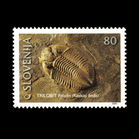 Trilobites bedici on stamp of Slovenia 2000