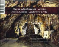 Postojna Cave fossil-found place of cave lion on stamp of Slovenia 2013