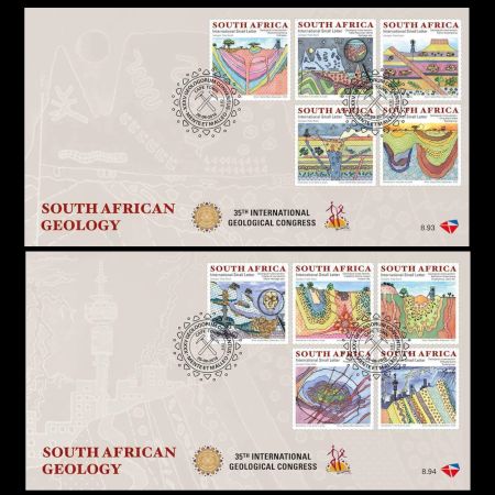 geology and fossils on FDC of South Africa 2016