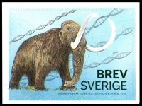 Mammoth on stamp of Sweden 2016