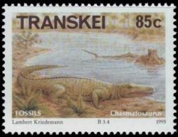 Chasmatosaurus on stamp of Transkei 1993