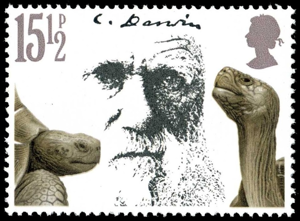 Charles Darwin on stamp of United Kingdom (UK)