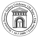 postmark showing entrance to the National Portrait Gallery, London.