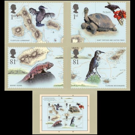The 200th anniversary of Charles Darwin's birth and the 150th anniversary of On the Origin of Species post cards of UK 2009