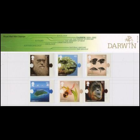 The 200th anniversary of Charles Darwin's birth and the 150th anniversary of On the Origin of Species presentation pack of UK 2009