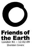 Postmark showing logo of Friends of the Earth