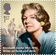 Elizabeth DavidNorman Parkinson on stamp of UK 2013
