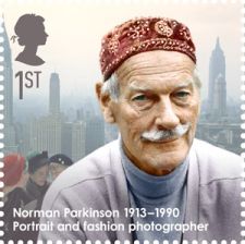 Norman Parkinson on stamp of UK 2013