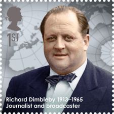 Richard Dimbleby on stamp of UK 2013