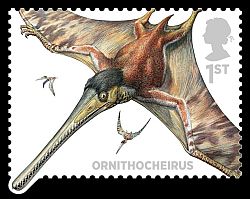 Ornithocheirus on stamp of UK 2013