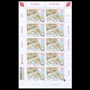 National Archaeological Discoveries on stamps of Monaco 2025