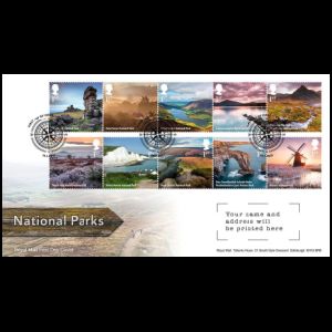 National Parks on FDC of UK 2021