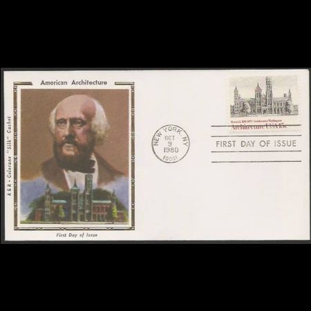 American Architecture on FDC of USA 1980