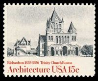 Trinity Church, Boston on stamp of USA 1980