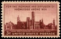 Smithsonian National Museum of Natural History in Washington on stamp of USA 1946