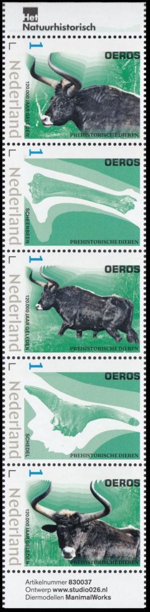 Aurochs stamps of the Netherlands 2023