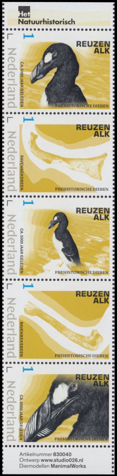 Mastodon stamps of the Netherlands 2023