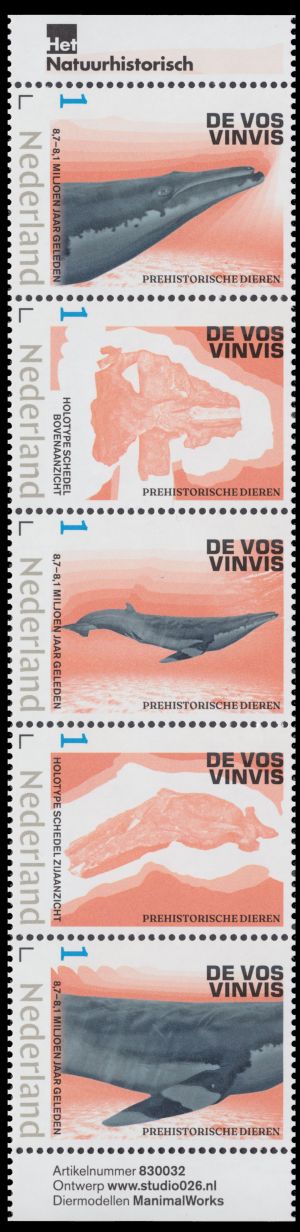 Fin whale stamps of the Netherlands 2023