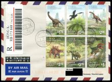 dinosaurs and prehistoric animals on circulated covers