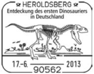 fossils, dinosaurs, pregistoric animals on special post marks and post stationaries