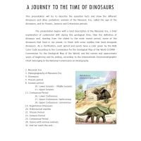 Page01 Dinosaurs philateliy exhibit of Romina Aimar