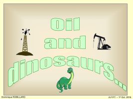 Oil and Dinosaurs philatelic exhibit