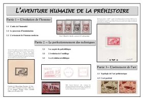 The Human Adventure in Prehistory philatelic exhibition