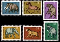 Prehistoric animals on stamps of Bulgaria 1971