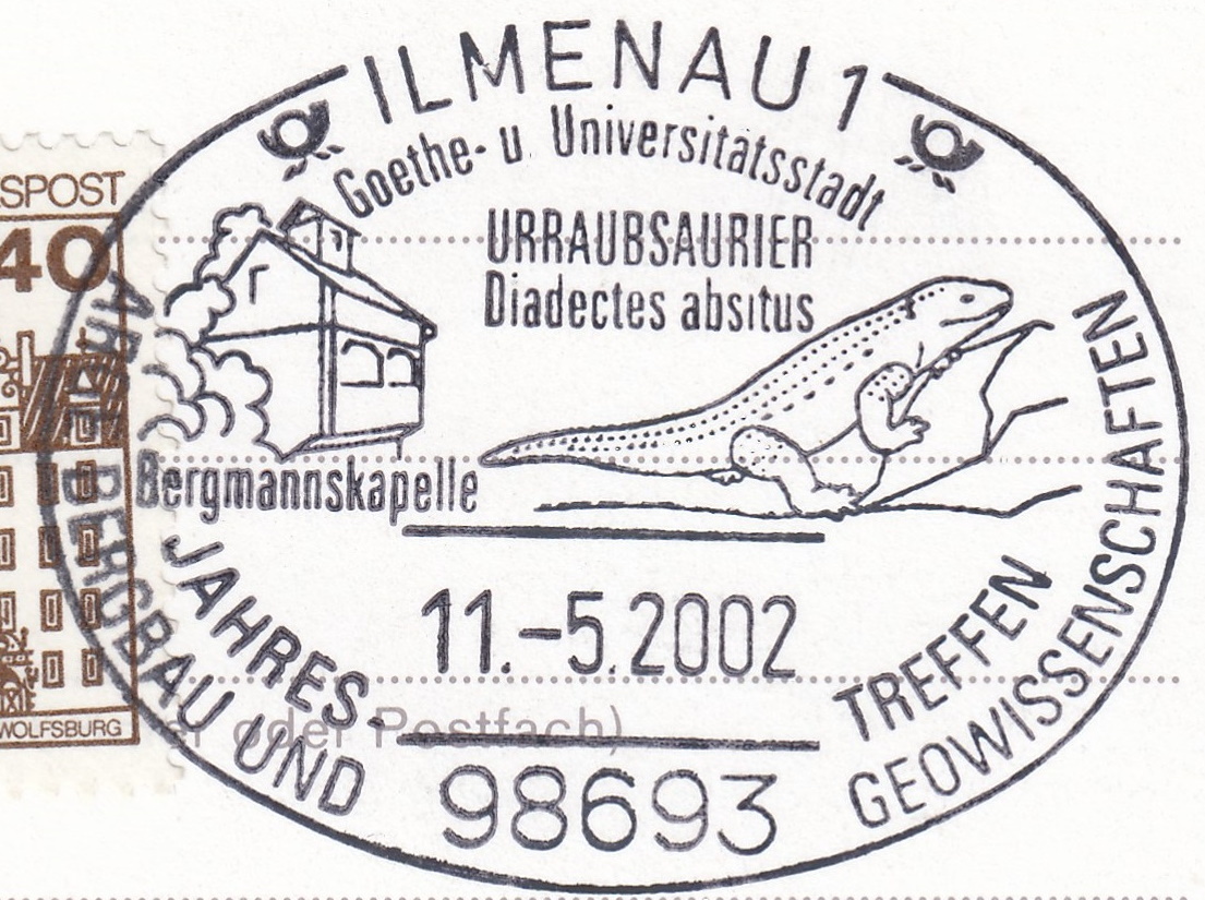 Diadectes absitus on postmark of Germany 2002