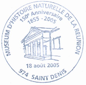 Natural History Museum of Reunion on postmark of France 2005