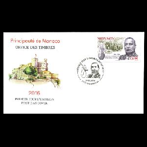 Albert 1 on CENTENARY OF EXCAVATIONS AT EXOTIC GARDEN CAVE on FDC of Monaco 2016