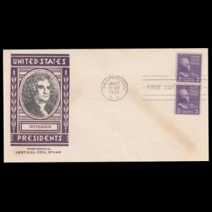 FDC of usa_1939_fdc