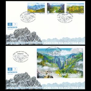 Global Geoparks on stamp of Vietnam 2021